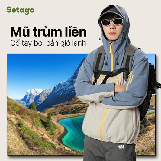 Áo khoác leo núi chống nước ExCore - Thoáng khí, kháng nước, chống chịu