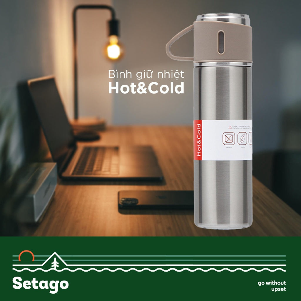 BÌNH SIÊU GIỮ NHIỆT 24H Hot & Cold thiết kế tối ưu cho việc giữ nhiệt