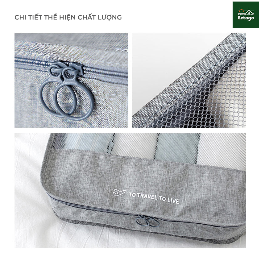 Bí kíp du lịch nhẹ nhàng cho gia đình có con nhỏ với túi đựng đồ du lịch Travel Pack - Bộ 7 sản phẩm.