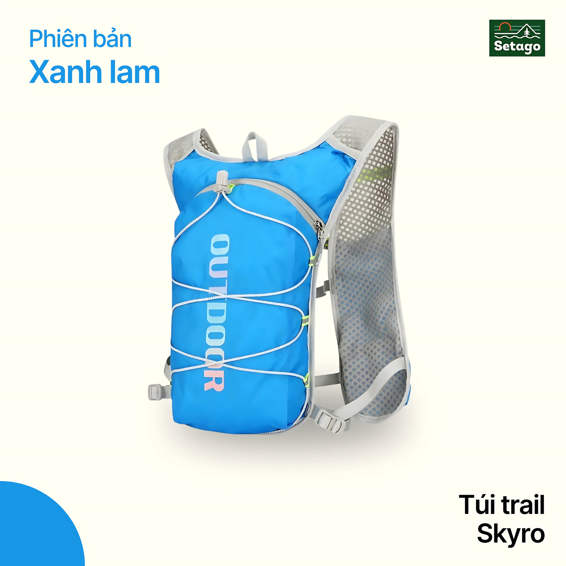 Balo trail Skyro + Túi chống nước - dung tích lớn, thoáng, nhẹ, nhiều màu