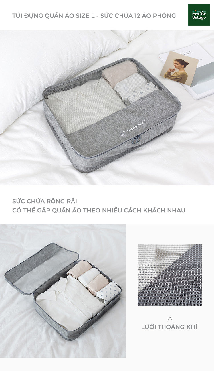 Bí kíp du lịch nhẹ nhàng cho gia đình có con nhỏ với túi đựng đồ du lịch Travel Pack - Bộ 7 sản phẩm.