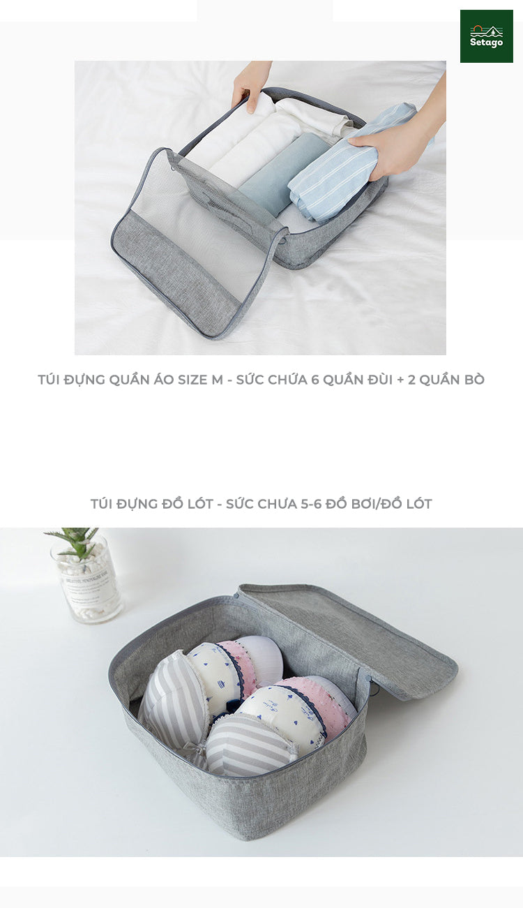 Bí kíp du lịch nhẹ nhàng cho gia đình có con nhỏ với túi đựng đồ du lịch Travel Pack - Bộ 7 sản phẩm.