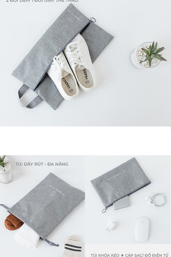 Bí kíp du lịch nhẹ nhàng cho gia đình có con nhỏ với túi đựng đồ du lịch Travel Pack - Bộ 7 sản phẩm.