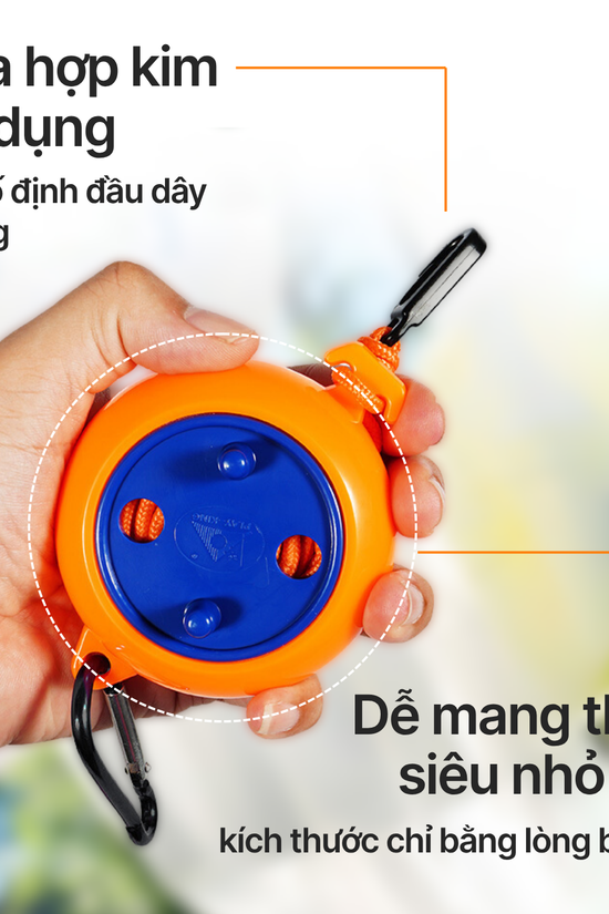 Dây cuộn siêu nhẹ, thu gọn - tích kiệm thời gian
