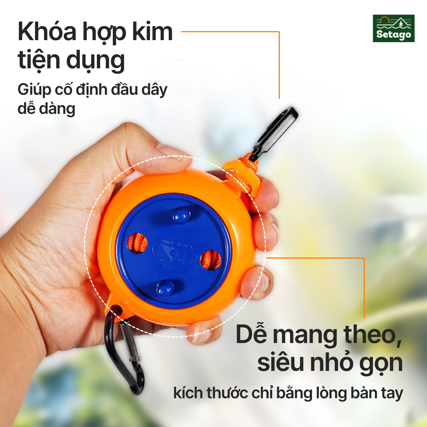 Dây cuộn siêu nhẹ, thu gọn - tích kiệm thời gian