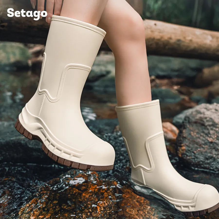 Ủng đi mưa Muddy chống nước chống trơn trượt