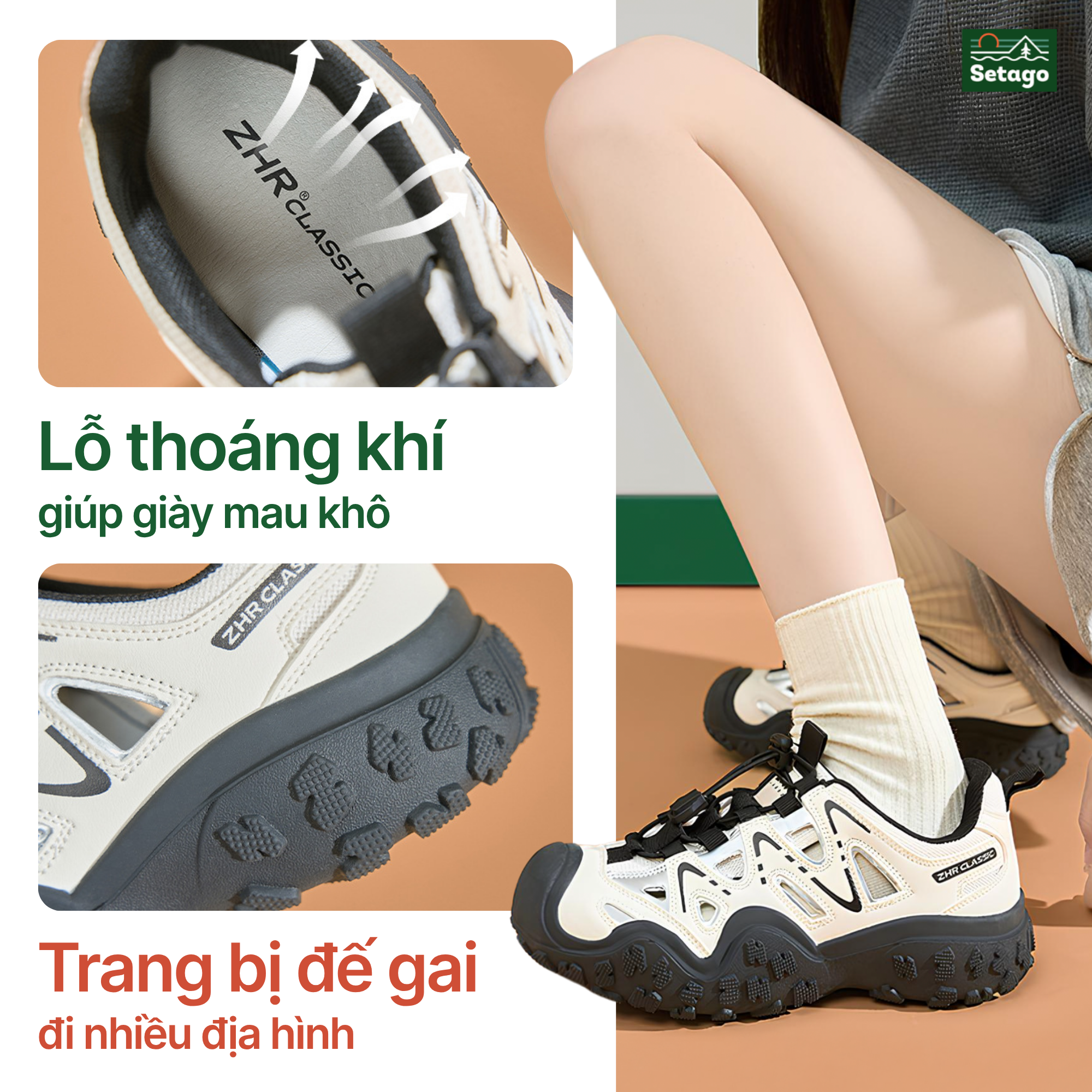 Giày sandal Lunar Hike - đa năng cho mọi hoạt động đi bộ, đạp xe, leo núi, dã ngoại