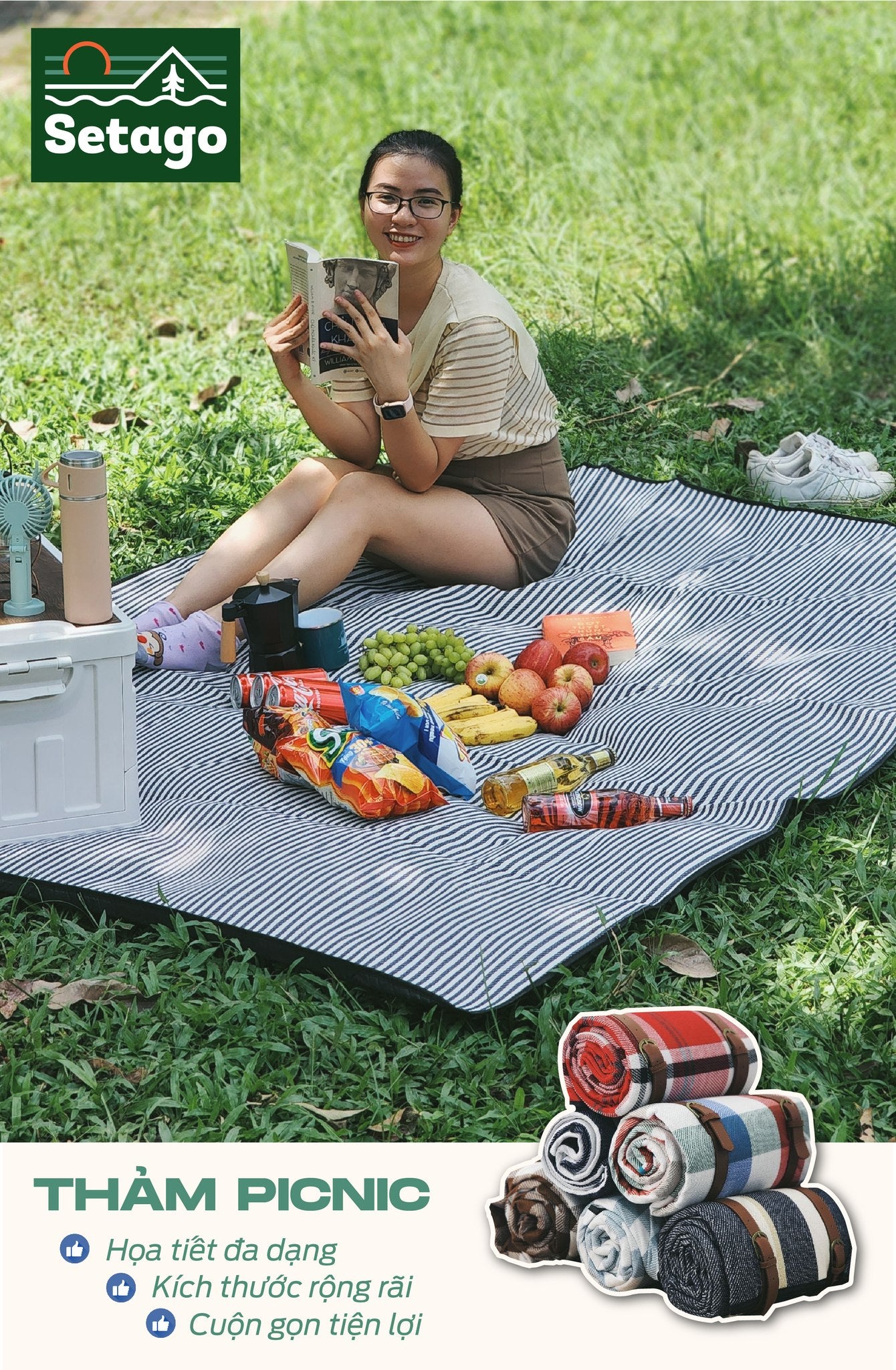 Thảm picnic, dã ngoại SETAGO