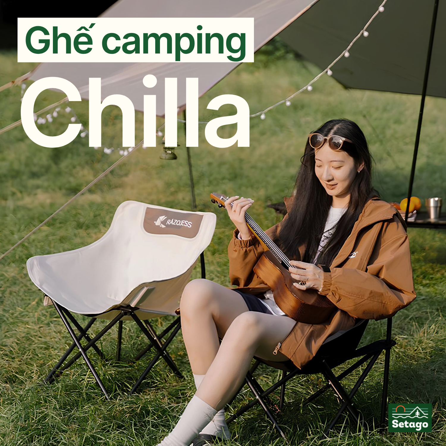 Ghế camping Chilla - Tiện lợi, nhỏ gọn,  nhiều màu sắc