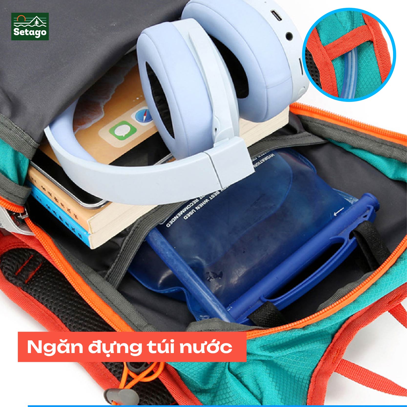 Balo Trail 2035 - dung tích 20L-35L, chống nước, nâng đỡ lưng 3 lớp, siêu nhẹ