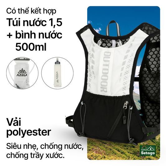 Balo Trail Vanta - tích hợp túi nước 1,5l, thiết kế ôm sát , thoáng nhẹ tiện lợi
