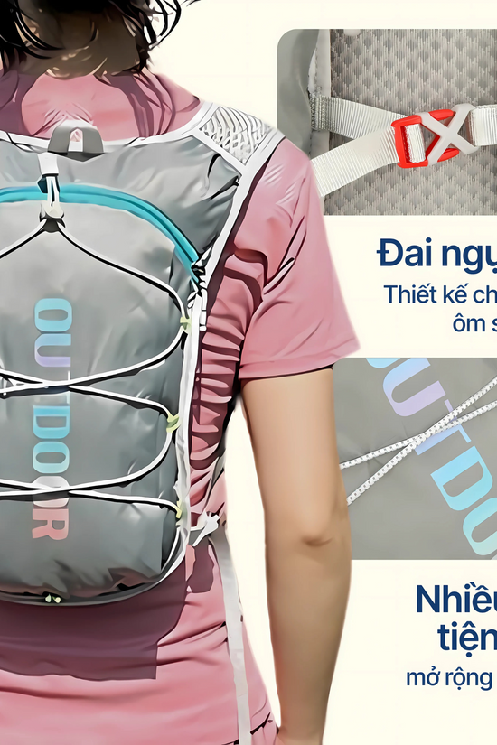 Balo trail Skyro + Túi chống nước - dung tích lớn, thoáng, nhẹ, nhiều màu
