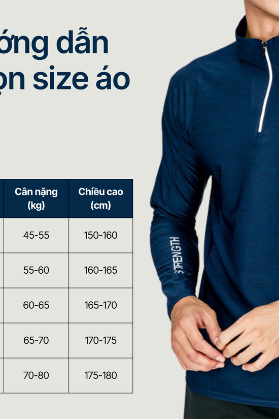 Áo Halfzip Ventra mùa hè Nam - Nhẹ , thoáng khí, mau khô