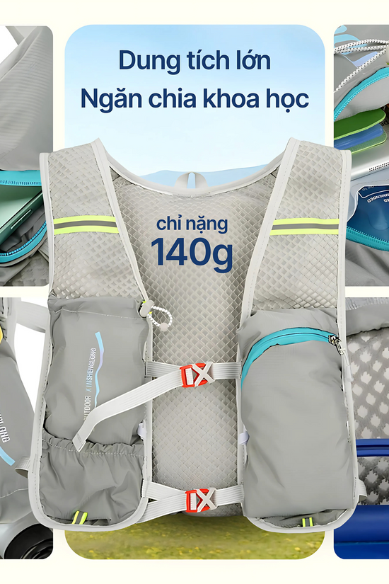 Balo trail Skyro + Túi chống nước - dung tích lớn, thoáng, nhẹ, nhiều màu
