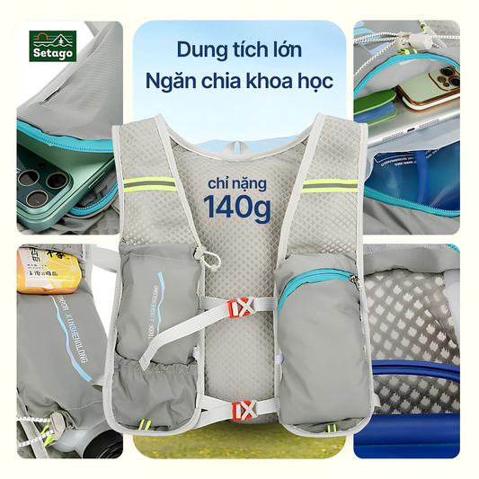 Balo trail Skyro + Túi chống nước - dung tích lớn, thoáng, nhẹ, nhiều màu