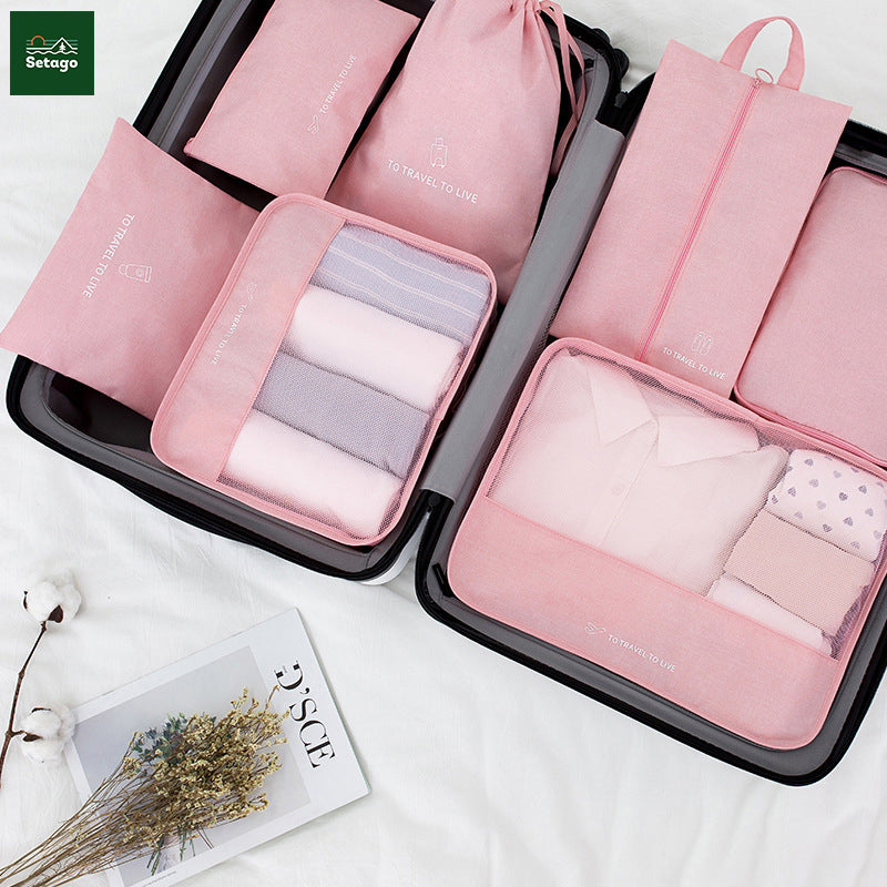 Bí kíp du lịch nhẹ nhàng cho gia đình có con nhỏ với túi đựng đồ du lịch Travel Pack - Bộ 7 sản phẩm.