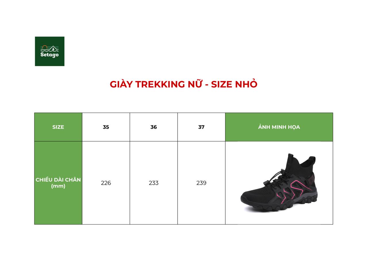 Giày Trekking Boots - cổ cao bảo vệ cổ chân, thoáng khí, thoát nước nhanh, chống trơn trượt