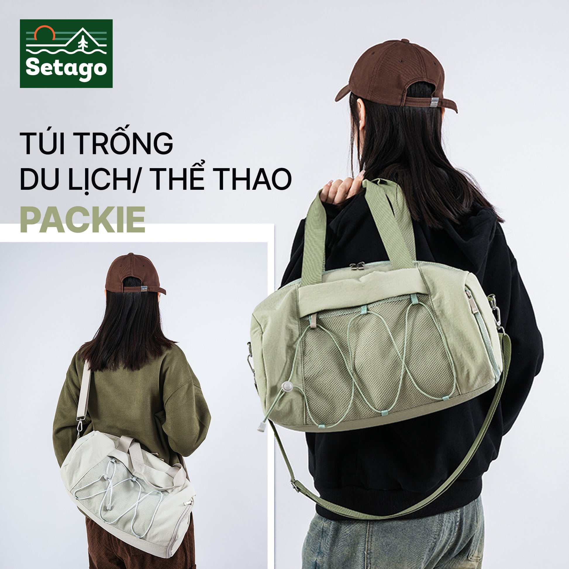 TÚI TRỐNG DU LỊCH, THỂ THAO PACKIE - GỌN NHẸ, TIỆN LỢI, DUNG TÍCH RỘNG