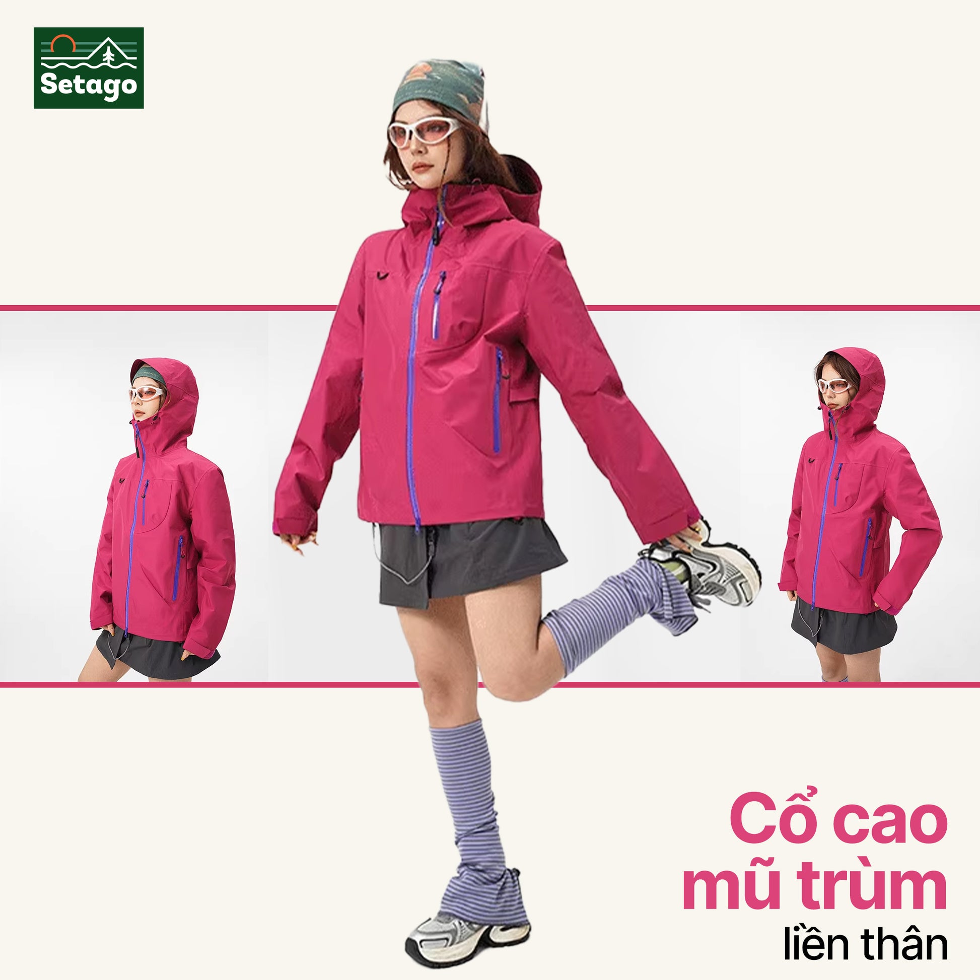 Nordic áo khoác dã ngoại - chống nước, chống mài mòn, nhiều màu cá tính