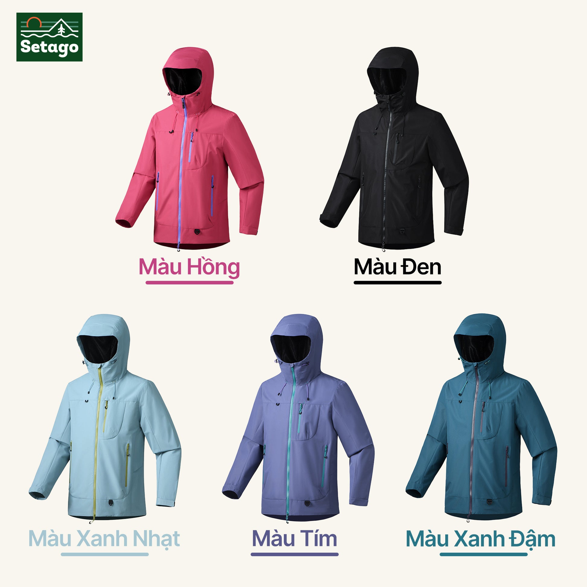 Nordic áo khoác dã ngoại - chống nước, chống mài mòn, nhiều màu cá tính