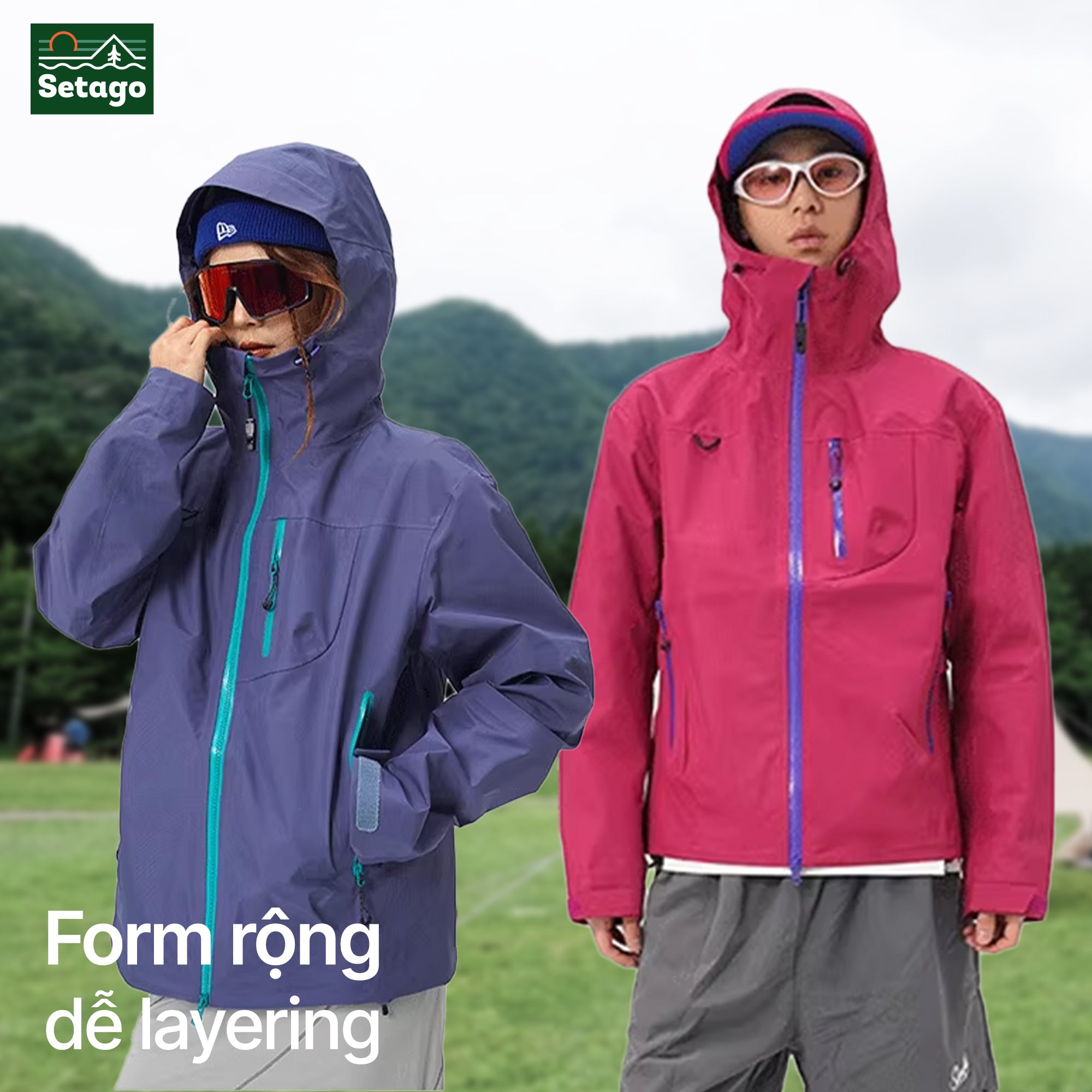 Nordic áo khoác dã ngoại - chống nước, chống mài mòn, nhiều màu cá tính