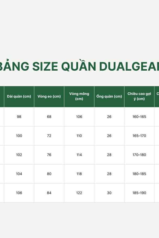 Quần túi hộp DualGear 2 trong 1 - Linh hoạt, chống nước, chống trầy, nhanh khô