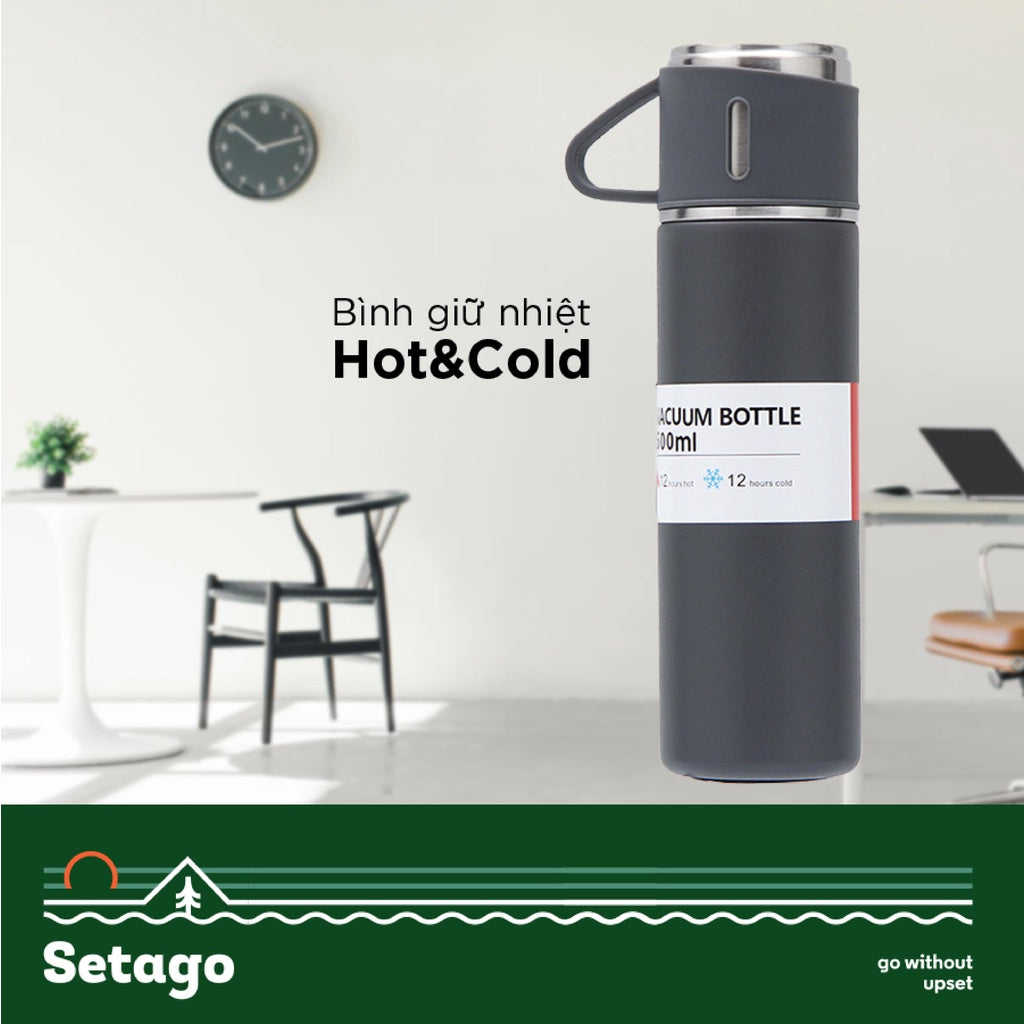 BÌNH SIÊU GIỮ NHIỆT 24H Hot & Cold thiết kế tối ưu cho việc giữ nhiệt