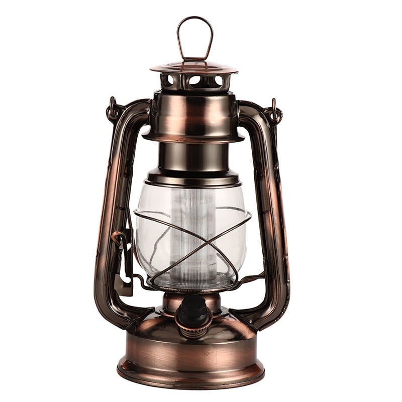Đèn măng xông LED Vintage du lịch dã ngoại - Sáng vàng ấm áp