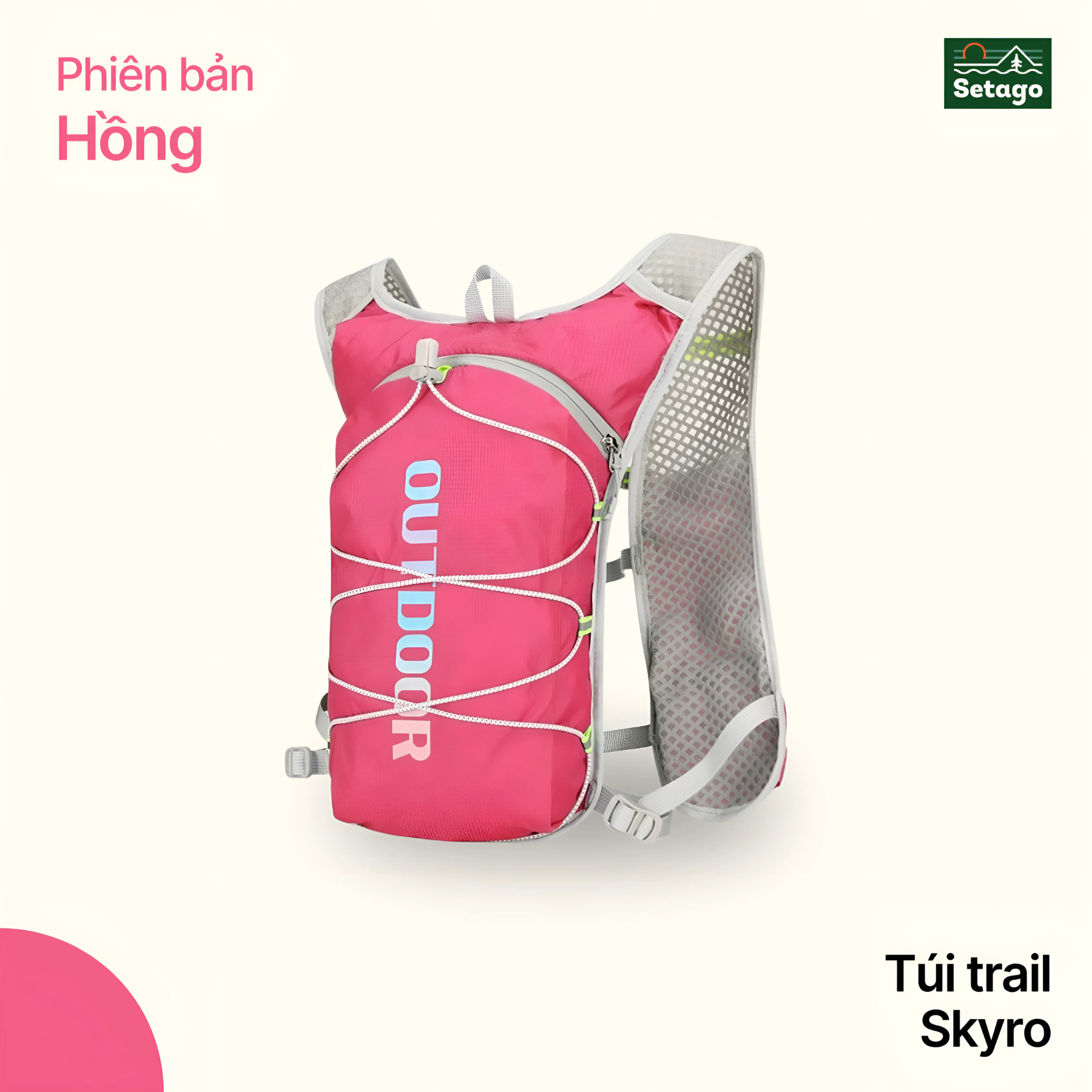 Balo trail Skyro + Túi chống nước - dung tích lớn, thoáng, nhẹ, nhiều màu