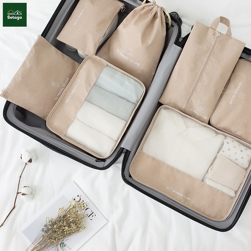 Bí kíp du lịch nhẹ nhàng cho gia đình có con nhỏ với túi đựng đồ du lịch Travel Pack - Bộ 7 sản phẩm.