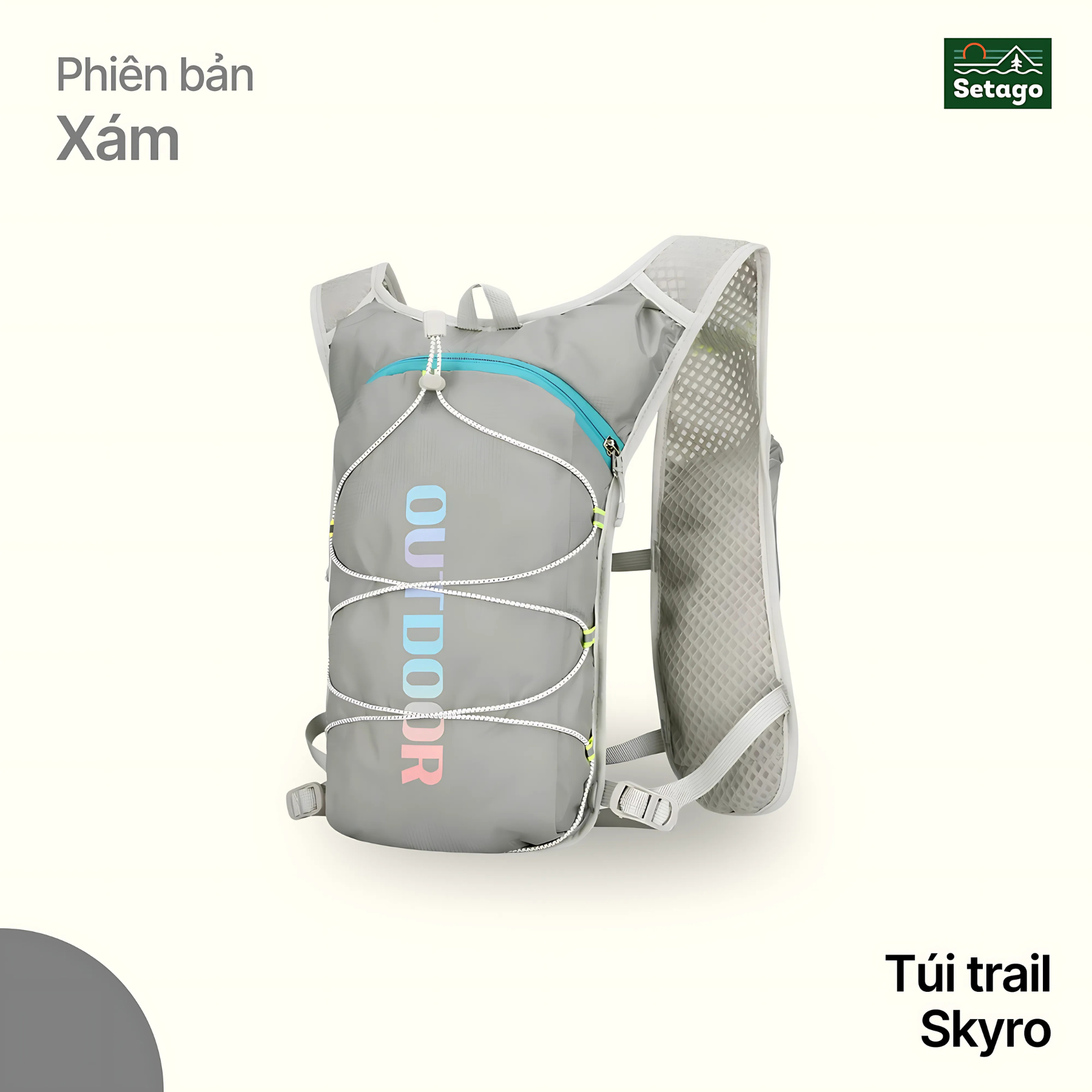 Balo trail Skyro + Túi chống nước - dung tích lớn, thoáng, nhẹ, nhiều màu