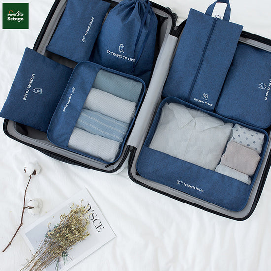 Bí kíp du lịch nhẹ nhàng cho gia đình có con nhỏ với túi đựng đồ du lịch Travel Pack - Bộ 7 sản phẩm.