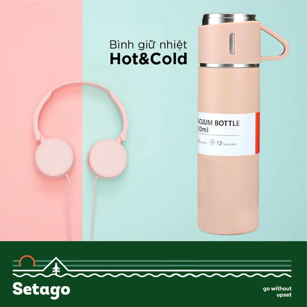 BÌNH SIÊU GIỮ NHIỆT 24H Hot & Cold thiết kế tối ưu cho việc giữ nhiệt
