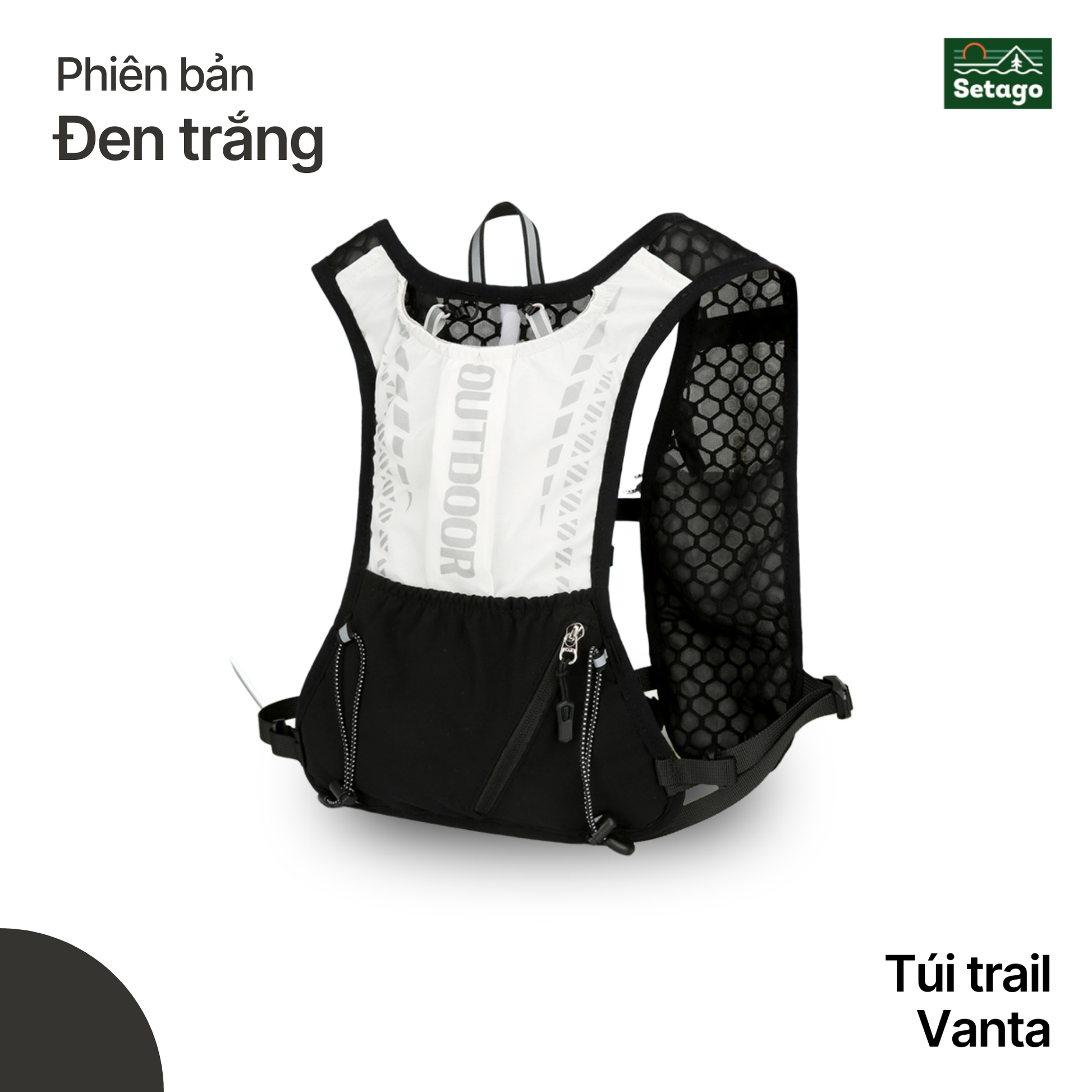 Balo Trail Vanta - tích hợp túi nước 1,5l, thiết kế ôm sát , thoáng nhẹ tiện lợi
