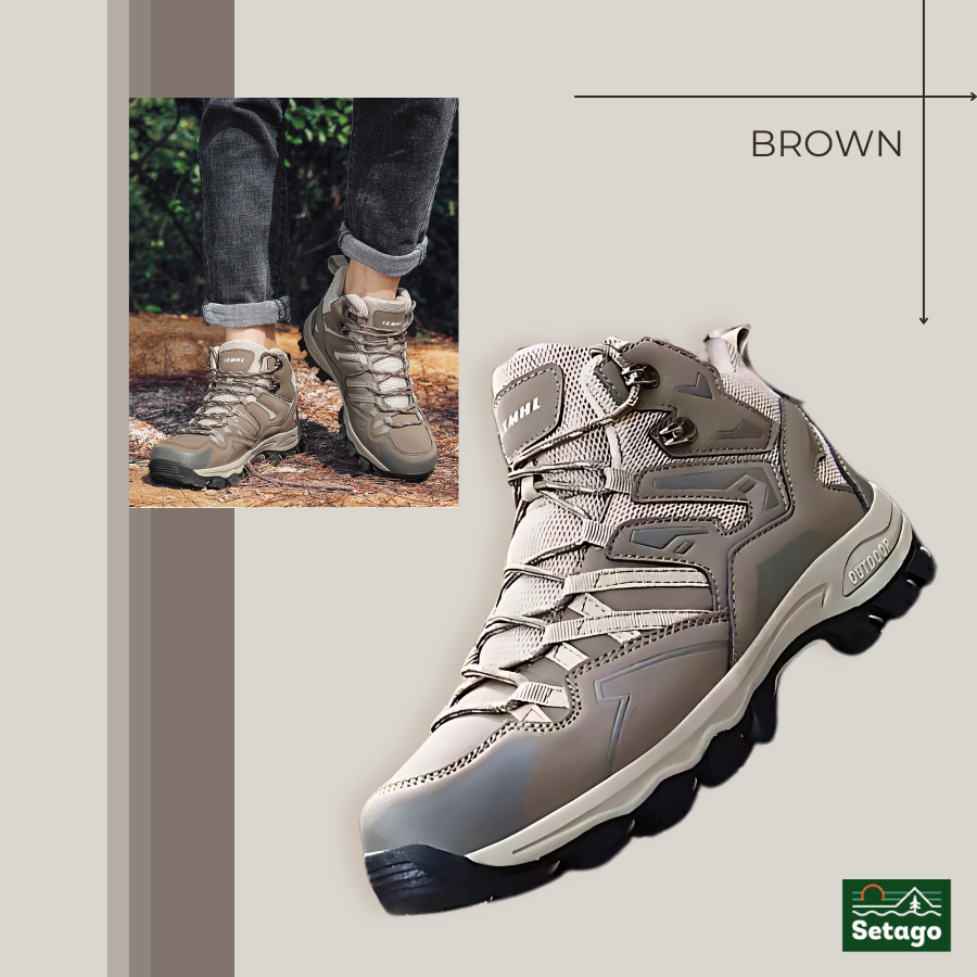 Giày Terra Shoes cổ cao, chống nước, siêu nhẹ – bảo vệ chân tối đa, chinh phục mọi địa hình