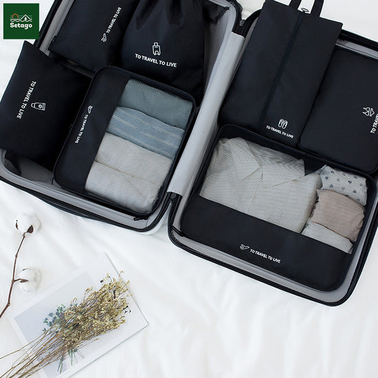 Bí kíp du lịch nhẹ nhàng cho gia đình có con nhỏ với túi đựng đồ du lịch Travel Pack - Bộ 7 sản phẩm.