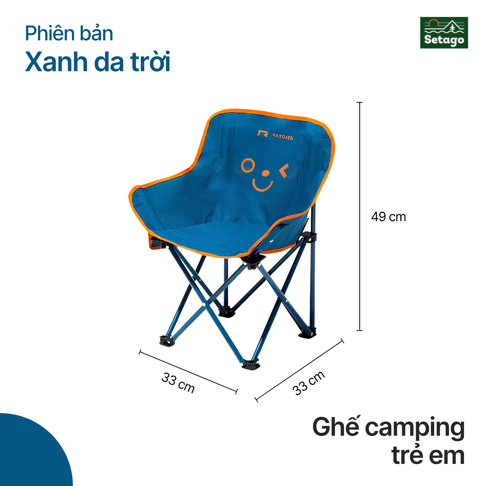 Ghế camping Chilla - Tiện lợi, nhỏ gọn,  nhiều màu sắc