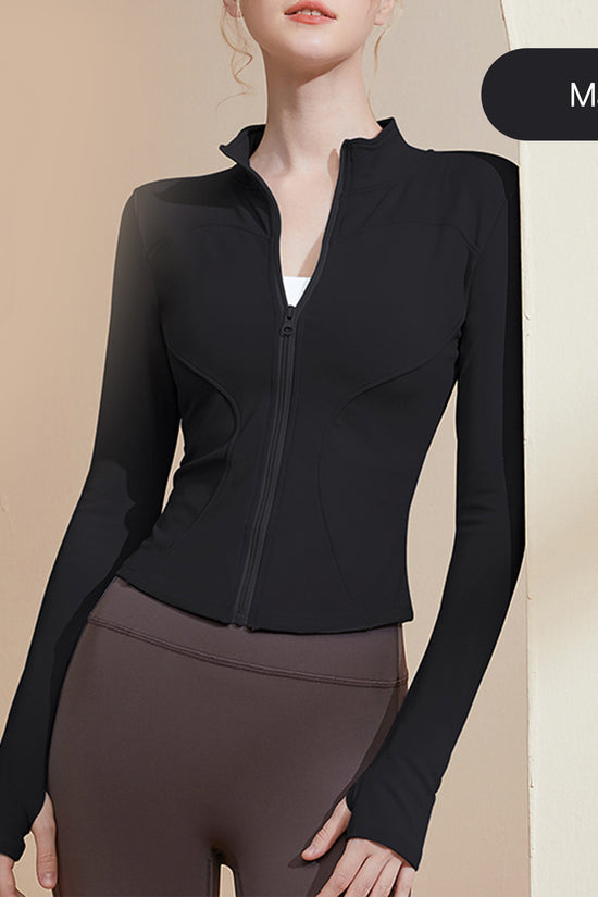 Áo khoác croptop thể thao nữ Flexy- mỏng nhẹ, co giãn, tôn dáng