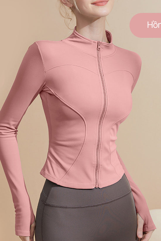 Áo khoác croptop thể thao nữ Flexy- mỏng nhẹ, co giãn, tôn dáng