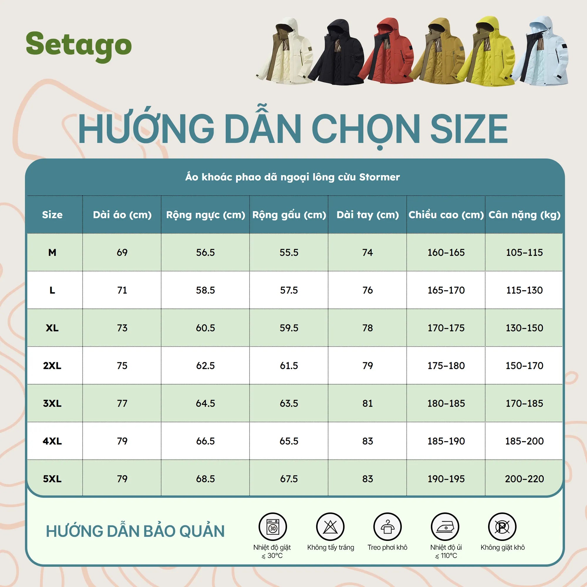 Áo khoác phao dã ngoại lông cừu kháng nước gọn nhẹ Stormer