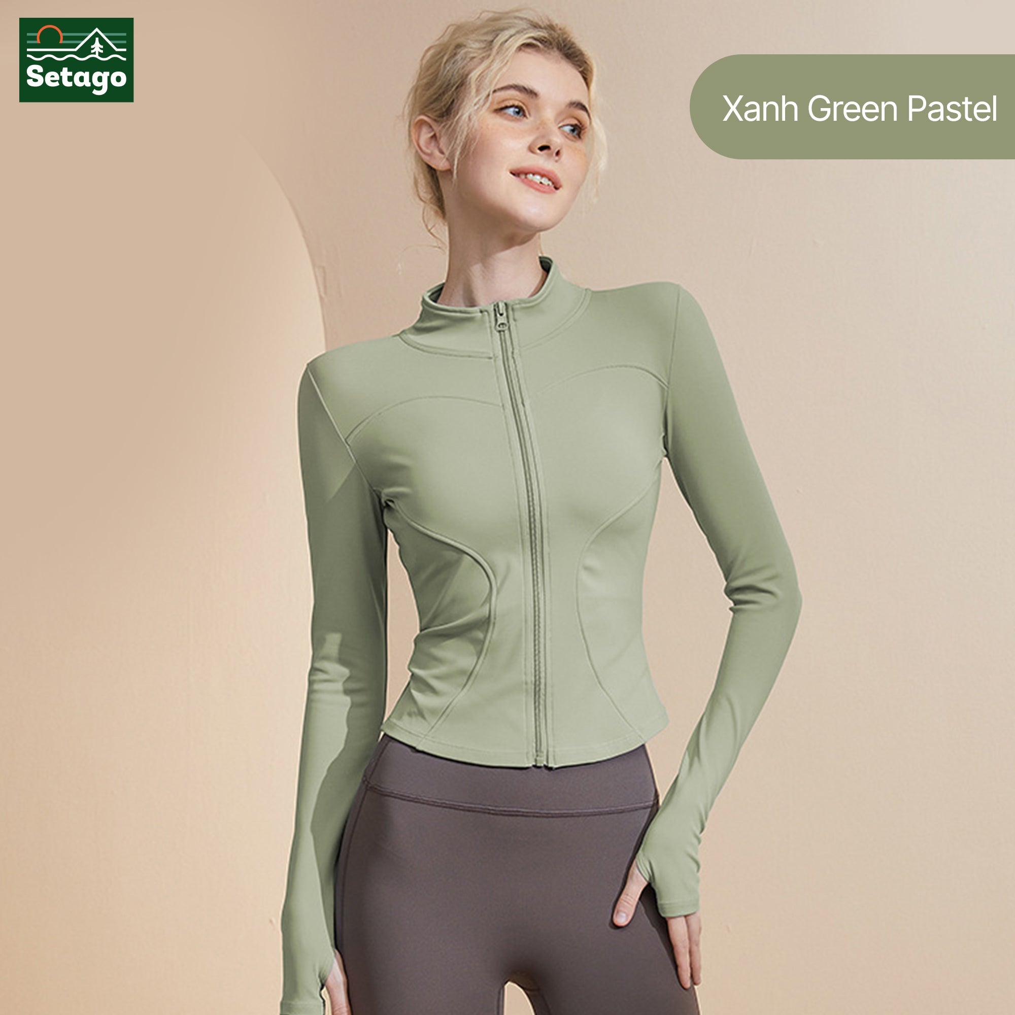 Áo khoác croptop thể thao nữ Flexy- mỏng nhẹ, co giãn, tôn dáng