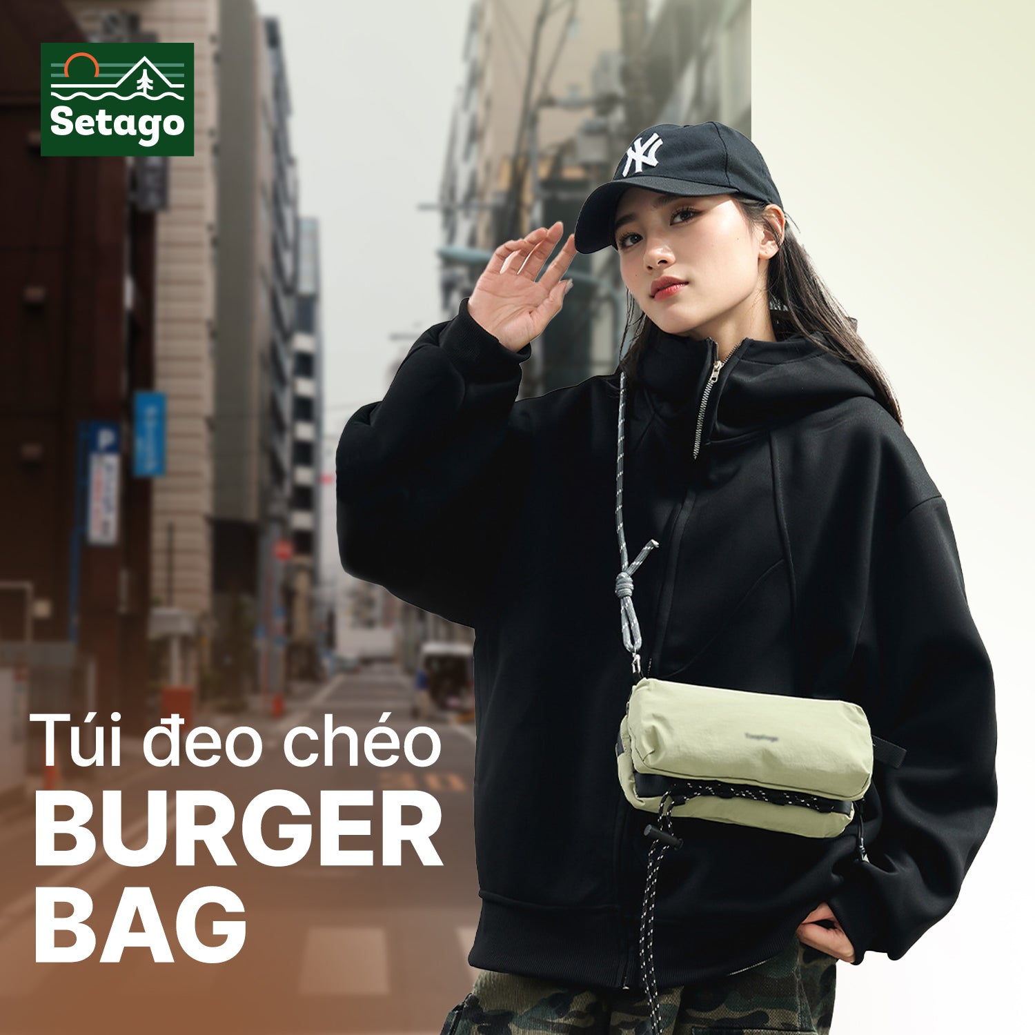 Túi đeo chéo Burger Bag - nhỏ gọn, linh hoạt, cá tính