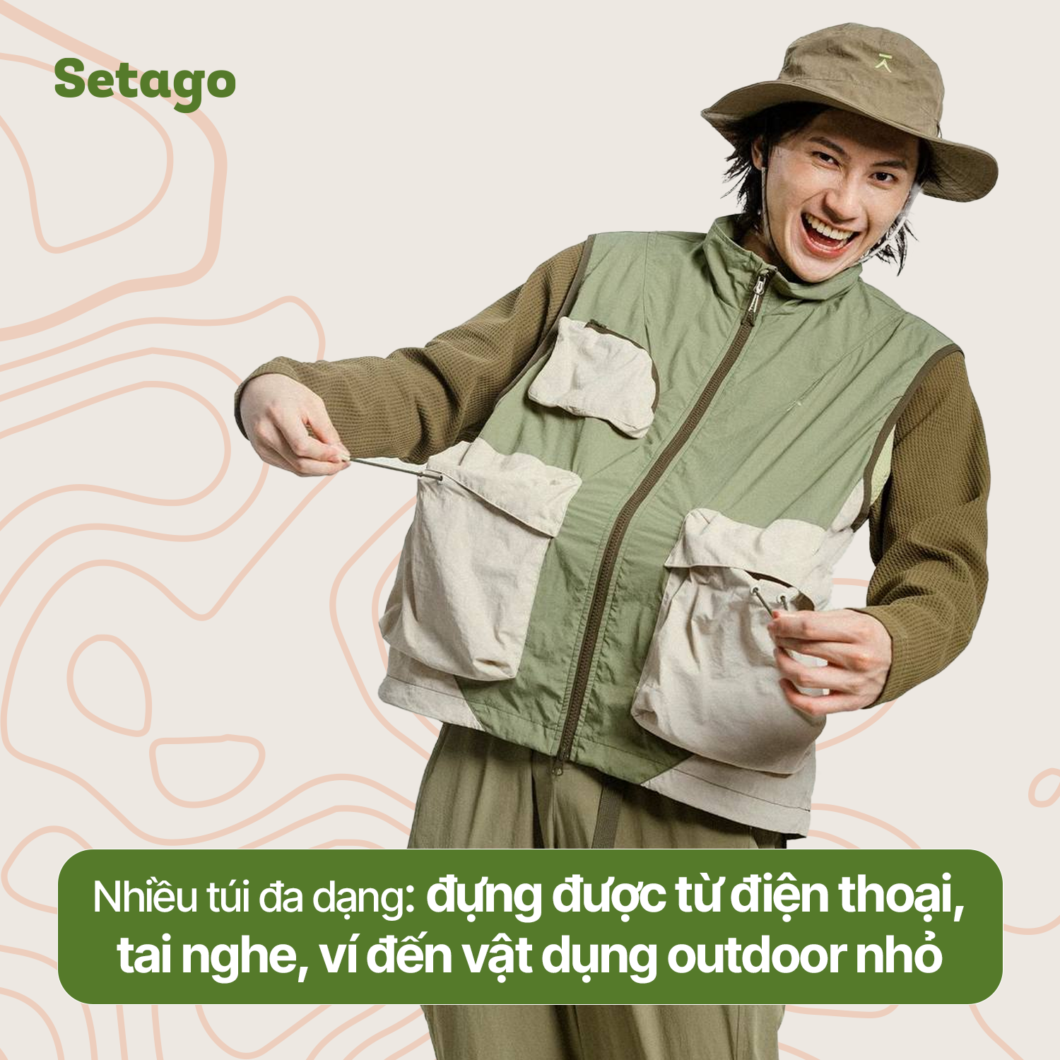 Áo Gile Dã Ngoại Pockit - Phong cách khác biệt, tiện lợi