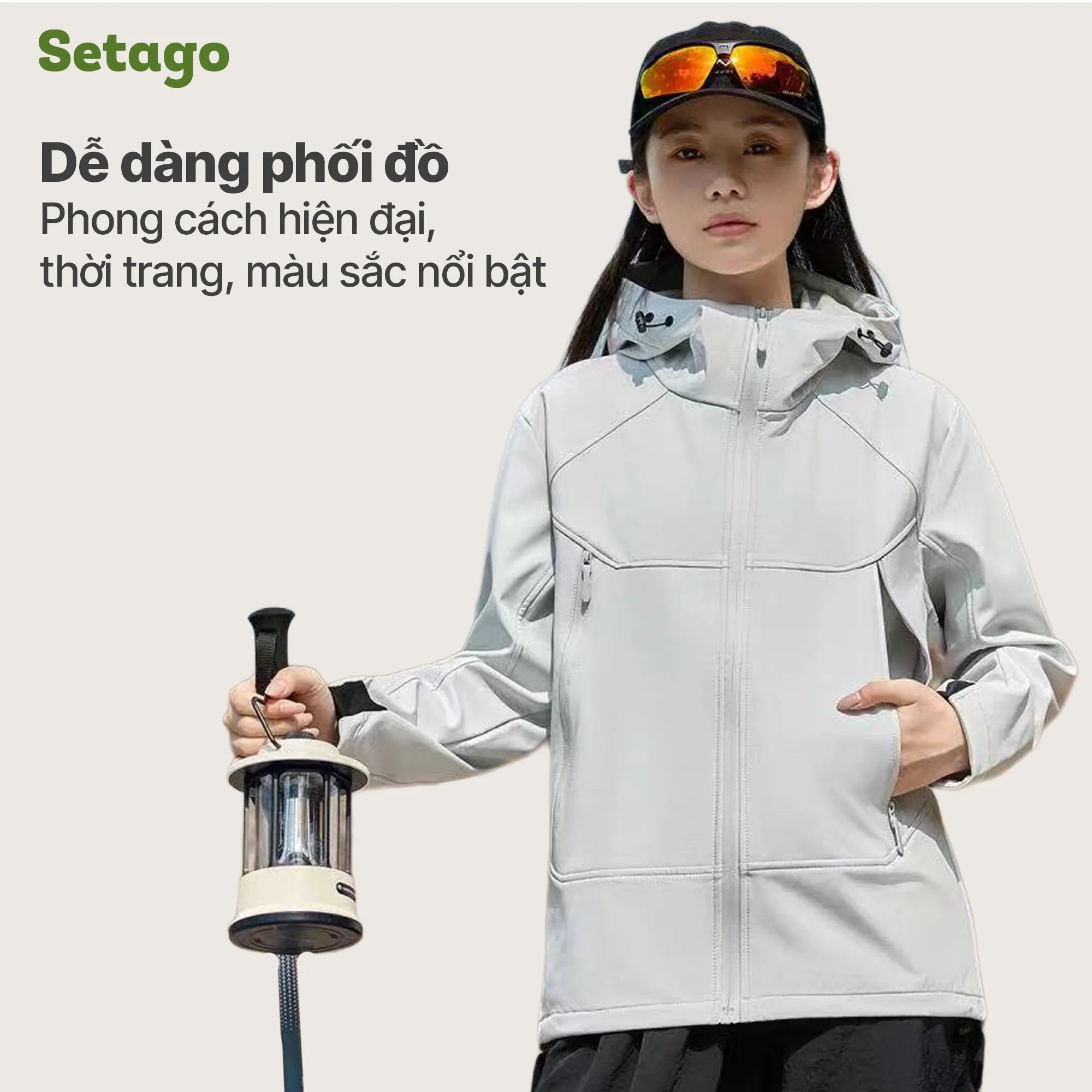 Áo khoác Softshell Elven chống nước lót nỉ