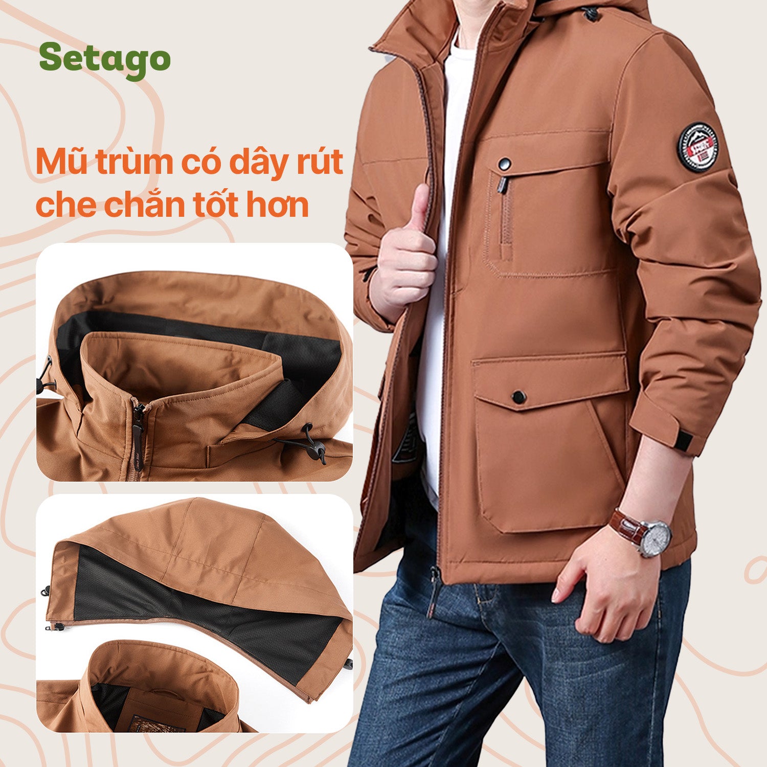 Áo khoác dáng parka mùa đông Thorin - Đứng form, đa dụng