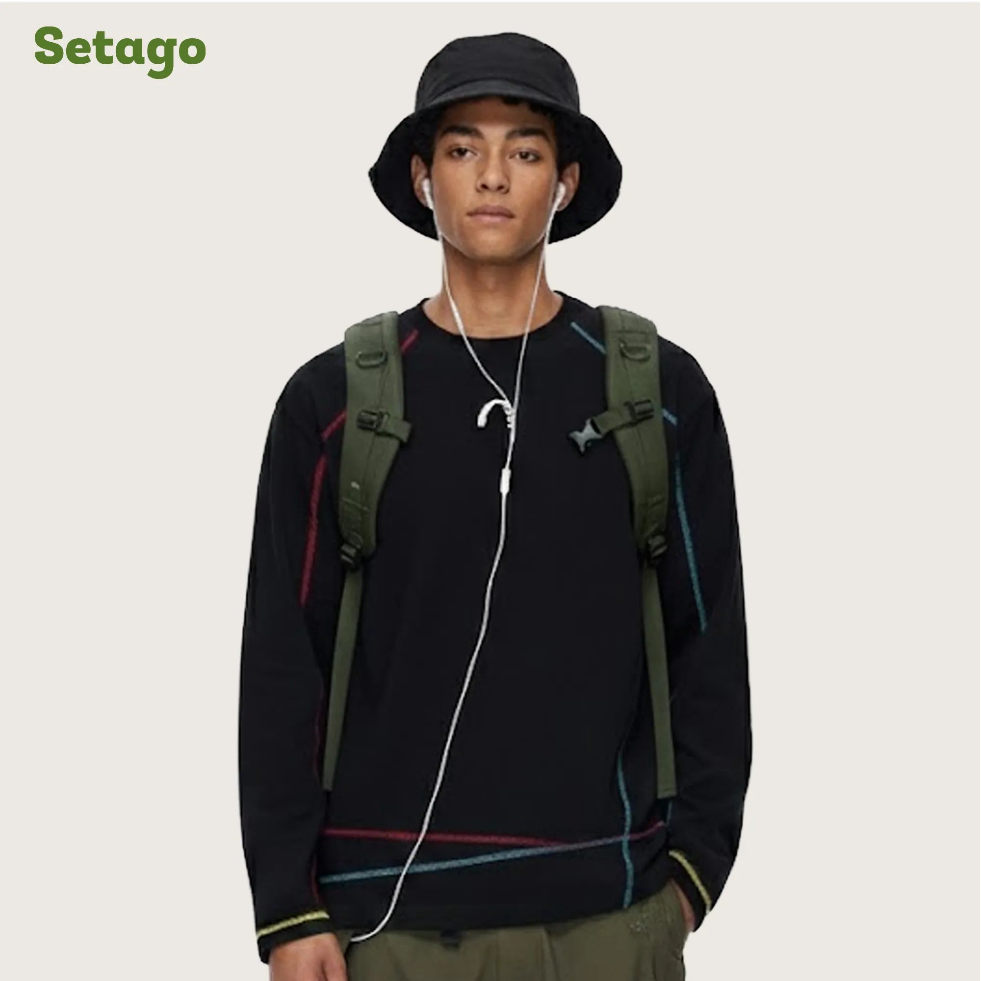 Áo dài tay NiceBad Oversize thể thao