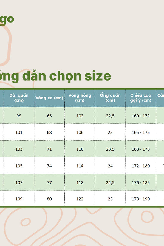 Quần dã ngoại ống suông Windy - phong cách, linh hoạt