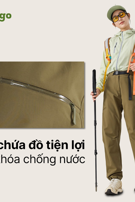 Quần dã ngoại leo núi chống nước DryPeak - Chống nước, khô ráo ở mọi cao dộ