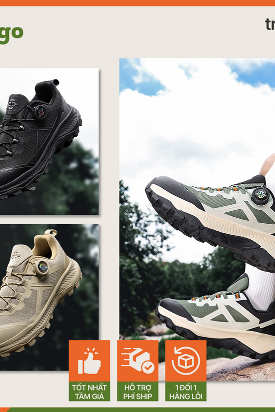 Giày leo núi Viper - khoá xoay nhanh, chống nước, ổn định mọi địa hình