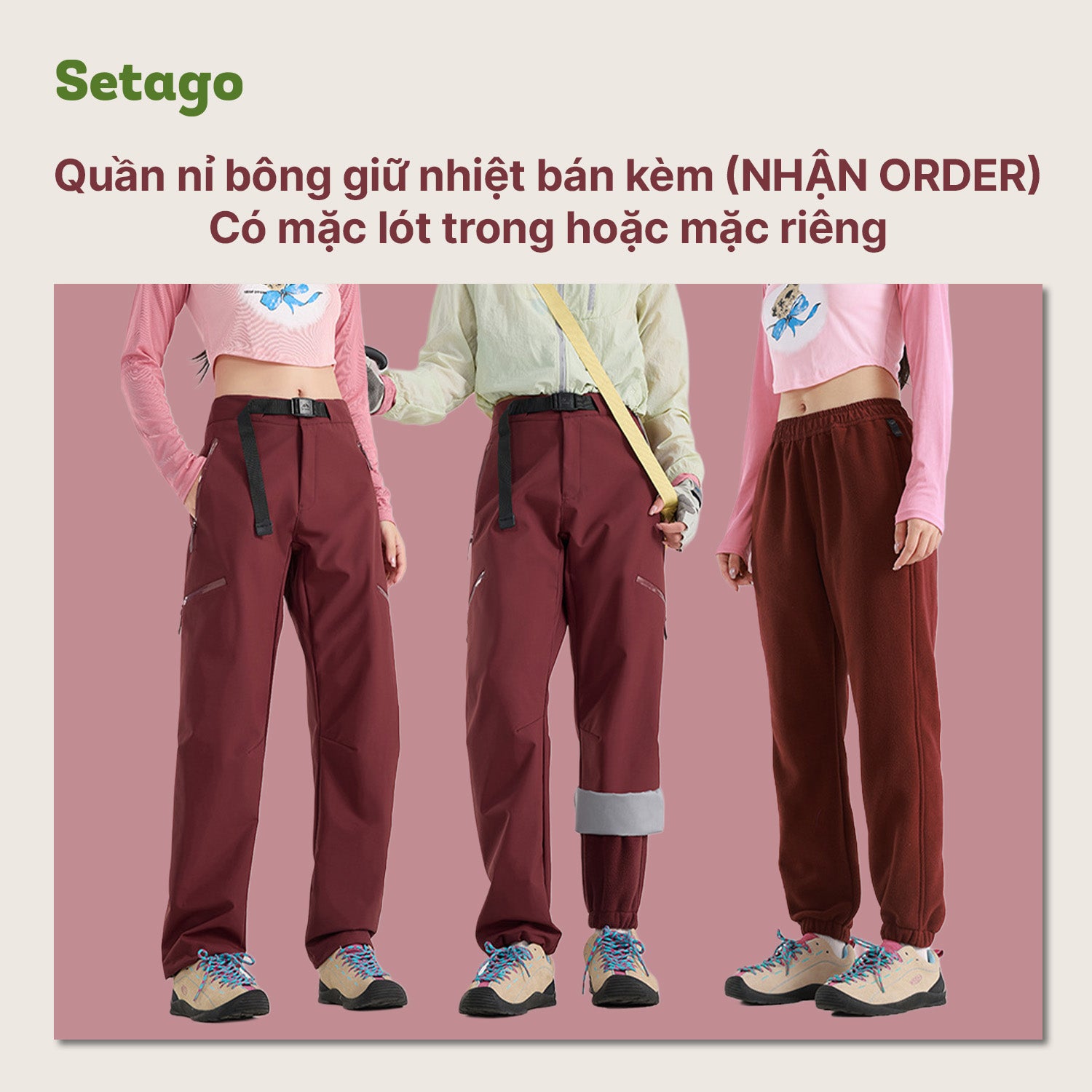 Quần dã ngoại leo núi chống nước DryPeak - Chống nước, khô ráo ở mọi cao dộ